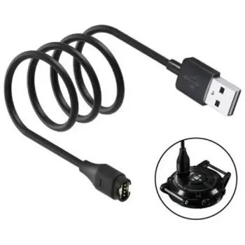 Beline USB-A laadimiskaabel Garmini nutikelladele 1m must