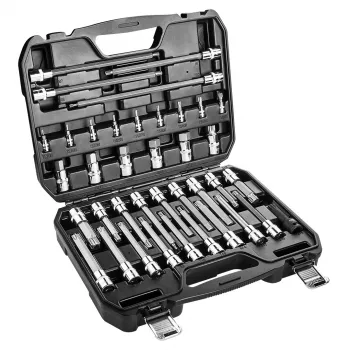 NEO TOOLS 38-osaline 1/2 tolli ajamiga Torx pesa mutrivõtme komplekt