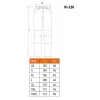 NEO Tools 81-228-XXL Kaitsetööpüksid, hall/must, XXL, 65% polüester 35% puuvill, 267 g/m², 10 taskut, tugevdatud põlved, helkurid, EN ISO 13688:2013