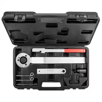 NEO TOOLS diiselmootori ajastustööriistade komplekt BMW, Land Rover, Opel (M41, M47, M57, TD4, TD6, X25DT, Y25DT) jaoks - 15-20-osaline komplekt puhutud vormiga karbis