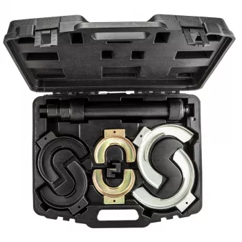 NEO TOOLS Spiraalvedrude kokkusuruja komplekt vahetatavate lõugadega | 3 paari (65-212 mm) | 1500 kg paari kohta | CrV teras | Puhutud vormiga kohver | TOP-11-797