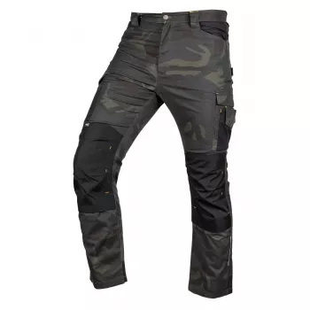 NEO TOOLS Mix&Match tööpüksid, kanvas, Cordura tugevdusega, roheline kamuflaaž, suurus XXXL
