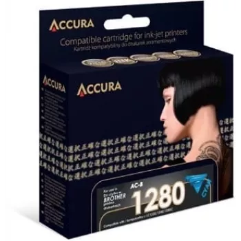 Accura ühilduv tsüaani tindikassett Brother LC1280XLC/LC1240XLC/LC1220XLC jaoks (suure mahutavusega, 1200 lehekülge)