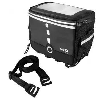 NEO TOOLS Rattakott 1,5L Must Veekindel Raamikott Peegeldava Logoga
