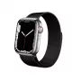 Crong Milano Steel - Roostevabast terasest rihm Apple Watch 44/45/46/49 mm jaoks (must)