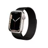 Crong Milano Steel - Roostevabast terasest rihm Apple Watch 44/45/46/49 mm jaoks (must)