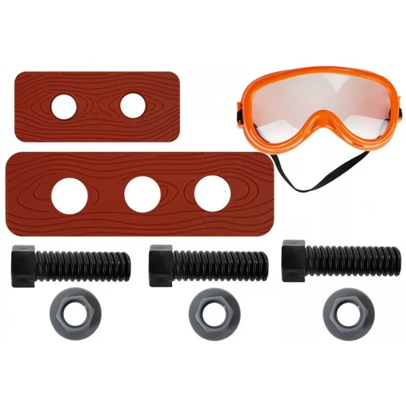 LEAN TOYS Handyman Set vöö puur kruvikeeraja tangid haamer - 12-osaline mängutööriistade komplekt lastele