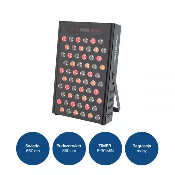 MEDIVON Lumera LED-valgusteraapia paneel, punane ja infrapunane valgus, 120 LED-i, 630–1060 nm