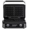 Adler AD 3084 vahvliküpsetaja LED-ekraaniga, 5 programmi, 7 pruunistusastet, 1600 W (max 2400 W), mittenakkuvad plaadid, must / hõbedane