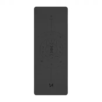 Wozinsky WNSP-NKB loodusliku kummi joogamatt - 183 x 61 x 0,5 cm - must