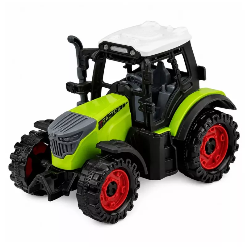LEAN TOYS talutraktor paakautoga hõõrdajamiga põllumajandusmasin 34 cm