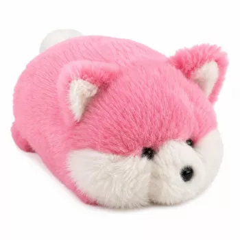 LEAN TOYS Plüššist rebane, roosa pehme karv, 16 cm