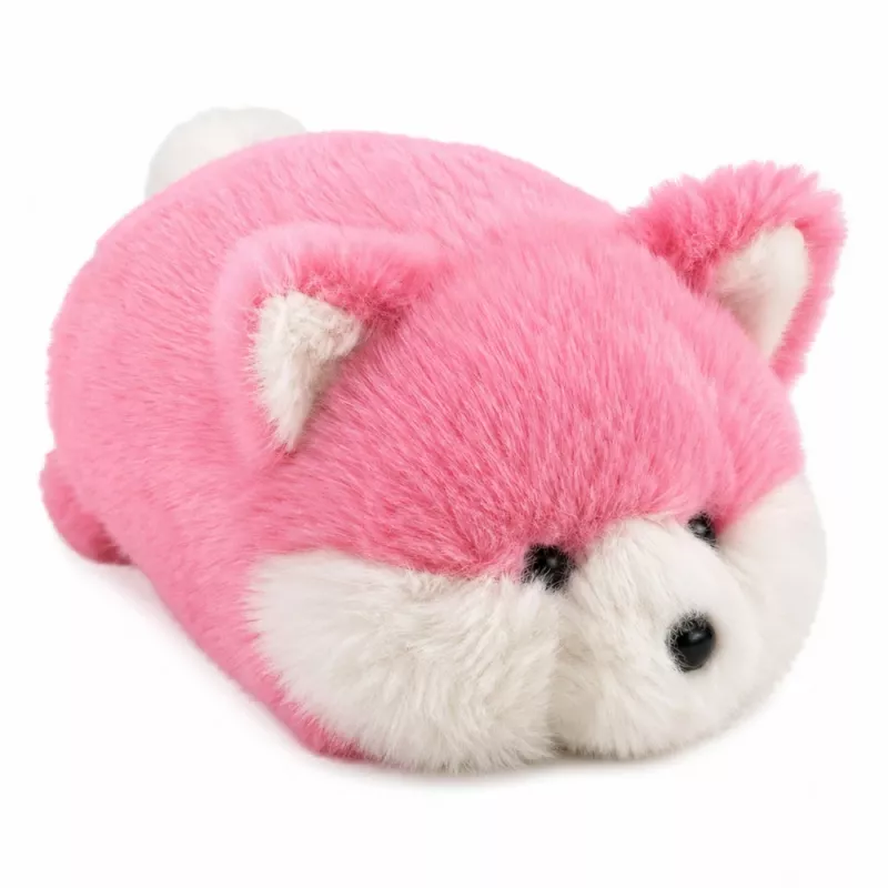 LEAN TOYS Plüššist rebane, roosa pehme karv, 16 cm