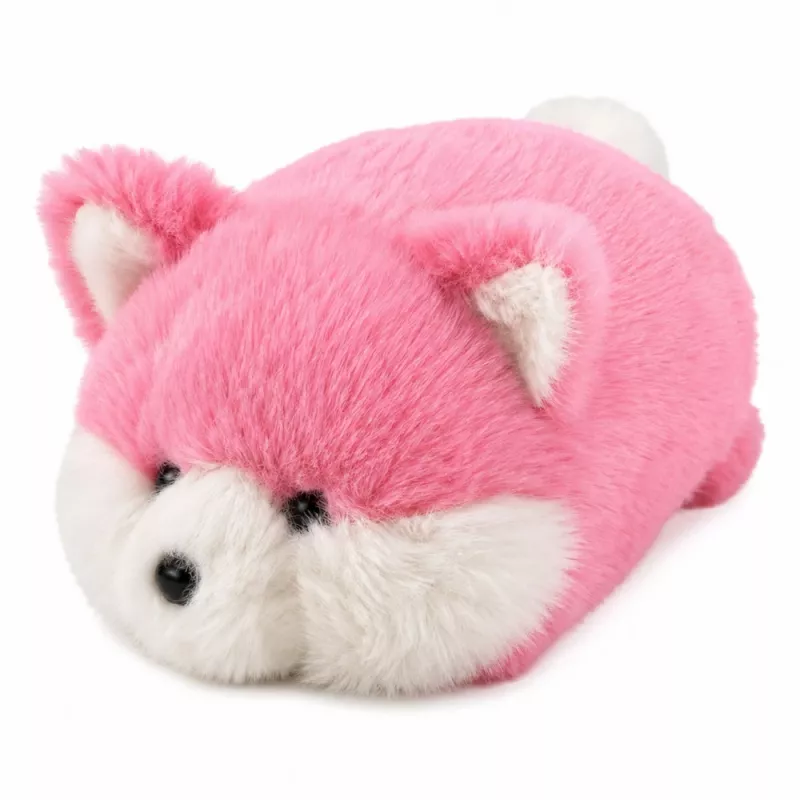 LEAN TOYS Plüššist rebane, roosa pehme karv, 16 cm