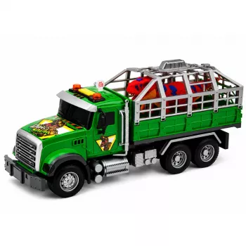 LEAN TOYS Transporter veok puuriga T-Rex dinosauruse kujuga, tulede ja helidega 1:12