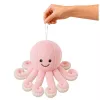 LEAN TOYS Plush Octopus imemiskupiga, roosa, 16 cm