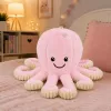 LEAN TOYS Plush Octopus imemiskupiga, roosa, 16 cm