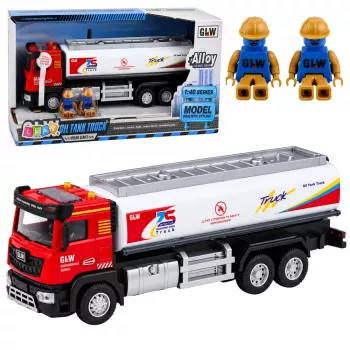 LEAN TOYS paakauto metallist ajam tuled helid punane ja valge 1:40