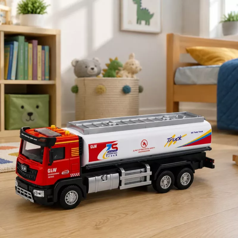 LEAN TOYS paakauto metallist ajam tuled helid punane ja valge 1:40