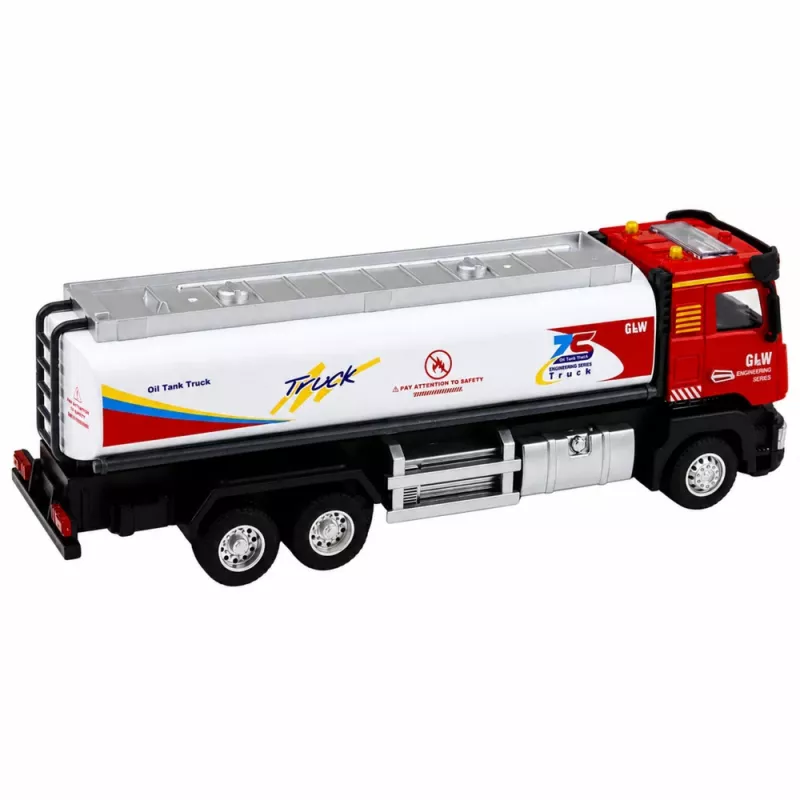 LEAN TOYS paakauto metallist ajam tuled helid punane ja valge 1:40