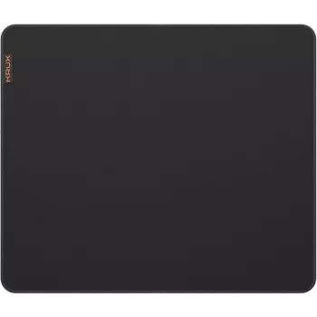 KRUX Space XL mänguhiirematt – mikrokoelausest riidest lauamatt, 900x400x3 mm, libisemiskindel kummipõhi, must