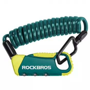 Rockbros RBK6N Kombinatsioonlukk kaabliga - Türkiissinine, 1200mm