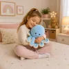 LEAN TOYS Plüššist kaheksajalg kallistamismänguasi elastsete kombitsatega sinine 50 cm