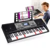 MK 816 61-klahviga elektrooniline MIDI õppeklaviatuur: 128 heli, 128 rütmi, salvestus, LED-ekraan, USB MIDI, kõrvaklappide väljund, mikrofoni sisend, toiteadapter kaasas