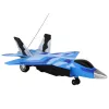 LEAN TOYS 16645 Kaugjuhtimisega F-16 Fighting Falcon hävituslennuk heli- ja valgusefektidega, 2.4 GHz, hall