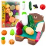 LEAN TOYS Köögiviljade lõikamise komplekt lõikelaud ja nuga õppevahend lastele