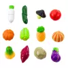 LEAN TOYS Köögiviljade lõikamise komplekt lõikelaud ja nuga õppevahend lastele