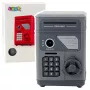 LEAN TOYS Elektrooniline turvaline ATM-hoiupõrsas PIN-koodiga lastele, hall