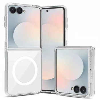 Tech-Protect Flexair Hybrid MagSafe ümbris Samsung Galaxy Z Flip 8 jaoks, läbipaistev