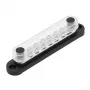 Busbar Solvian 48V 150A – 4-poldne tinatatud vasest voolujaotusplokk DC-süsteemidele