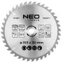NEO TOOLS 315 mm TCT ketassaeleht, 40 hammast, 30 mm ava, puidu lõikamine