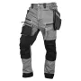 NEO TOOLS DENIM Tööpüksid XXL Hall Cordura tugevdustega ja eemaldatavate holster-taskutega