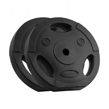 REBEL ACTIVE bituumne raskuskomplekt 2x15 kg, 31 mm ava, tri-grip käepidemetega