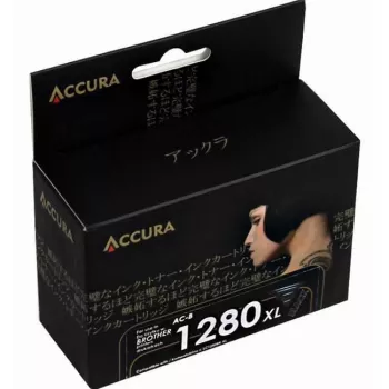 ACCURA AC-B1280BXL suure saagisega must tindikassett Brother LC1280XLBK jaoks