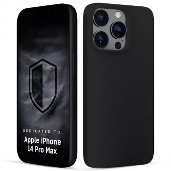 3MK PROTECTION Hardy Mellow kate Apple iPhone 14 Pro Max jaoks - must, painduv TPU, kukkumiskaitse