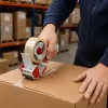 LEAN Manuaalne pakketeibi jaotur pingutiga, laius 50mm, punane ja must