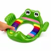 LEAN TOYS laste tualett-istme kate, pehme iste käepidemetega, roheline