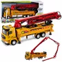 LEAN TOYS Betoonipumba veok RC-mänguasi tulede, helide ja veepihustusega, mõõtkavas 1:40