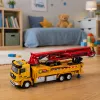 LEAN TOYS Betoonipumba veok RC-mänguasi tulede, helide ja veepihustusega, mõõtkavas 1:40