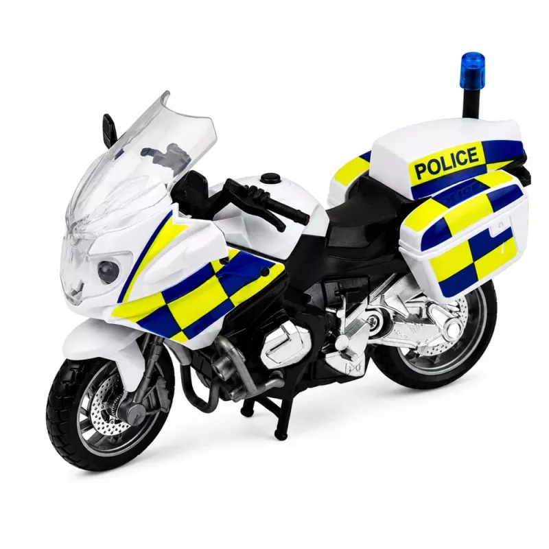 LEAN TOYS Politseikomplekt helikopter, mootorratas, politseiauto helide ja tuledega 1:32
