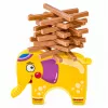 LEAN TOYS Oskuste mäng Tasakaalustav Elevant Ehita torn plokkidest Elevant 61 tk