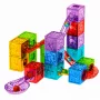 LEAN TOYS Magnetilised ehitusklotsid Kuubikud Pallirööbas Värviline 33 tk