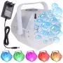 LIGHT4ME BUBBLE LED väike tõhus mullimasin RGB-valgustusega, must, 25W, 0,6L paak