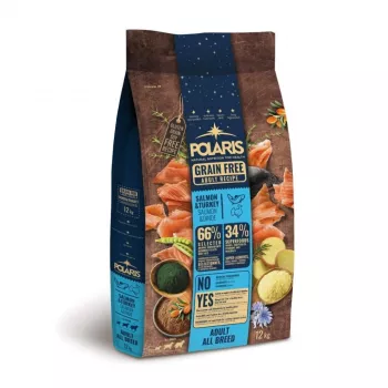 POLARIS teraviljavaba kuivtoit lõhe ja kalkuniga - 12kg