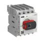ABB OTOT40G1-4MSN2Plus 40 A 4-pooluseline alusmonteeritav koormuslüliti, suurus G1, IP65 must käepide