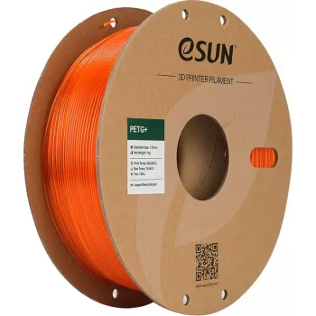 eSUN PETG+ Filament 1.75mm Läbipaistev Oranž 1kg Paberrull